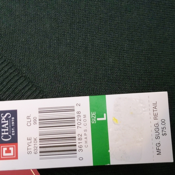 NWT CHAPS Men's Cashmere blende Sweater - Picture 9 of 12